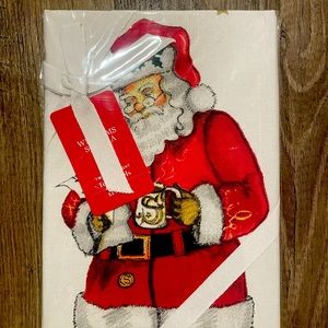 Williams Sonoma Santa tea towels